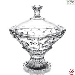 Конфетница с крышкой на ножке RCR Laurus 18 см