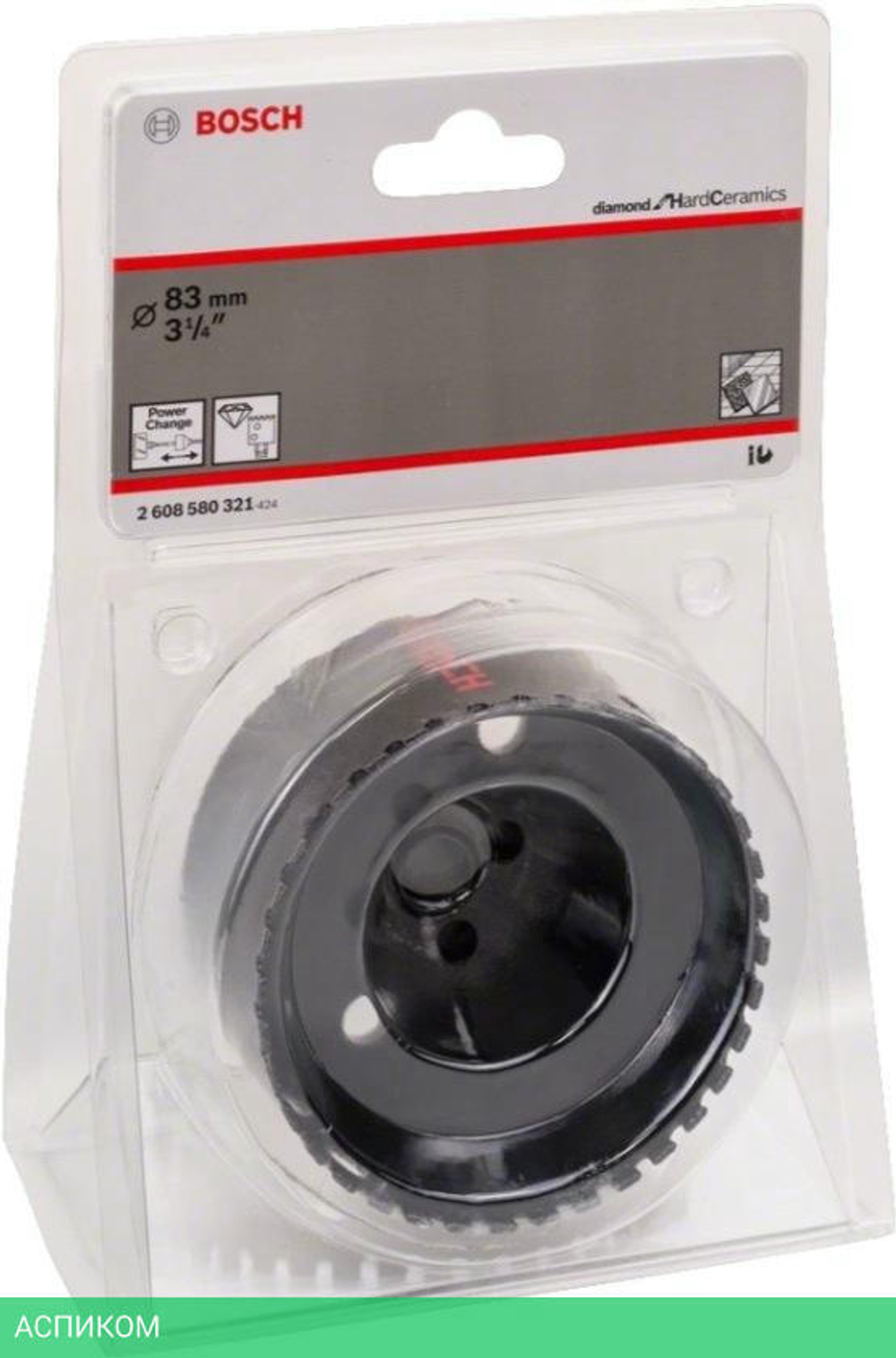 Алмазная коронка Bosch Diamond for Hard Ceramics 83 мм 2.608.580.321