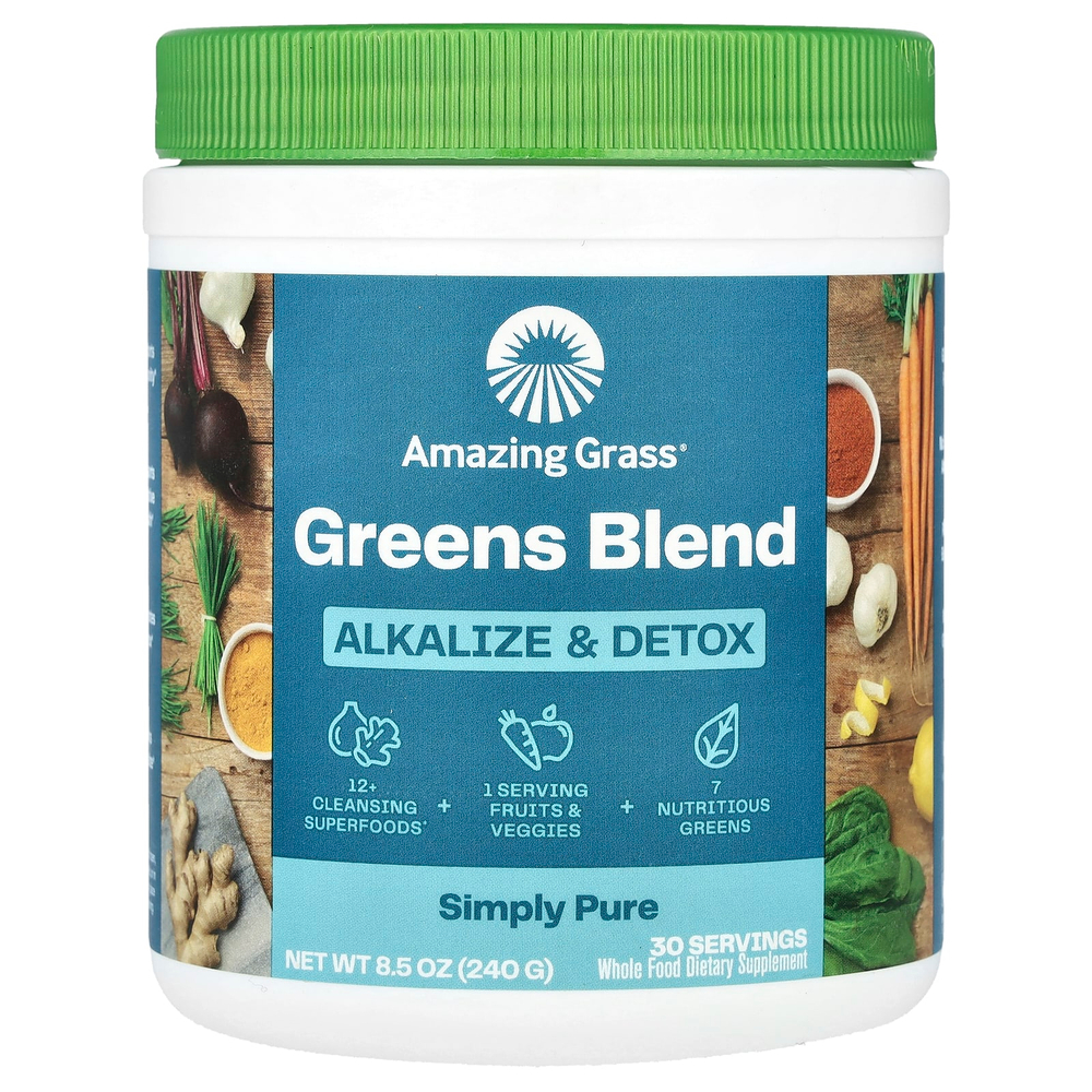 Amazing Grass, Green Superfood, добавка для снижения кислотности и выведения токсинов, 240 г (8,5 унции)