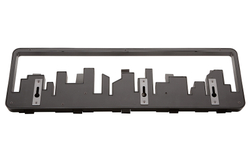 Вешалка настенная skyline, 50 см, черная, 5 крючков