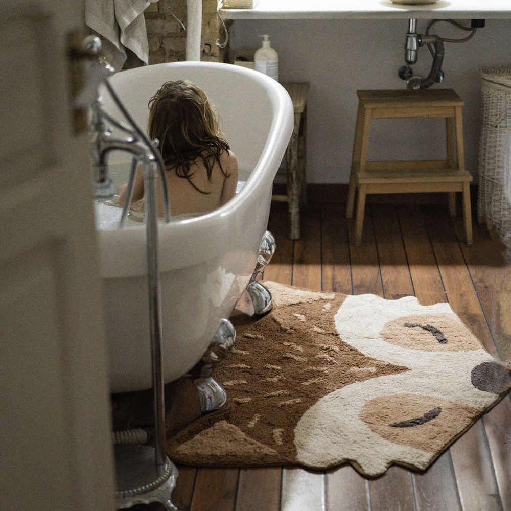 Стираемый коврик Nattiot Marlo (85 Х 120 см), хлопок, коричневый