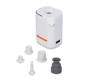 Насос портативный Ермак , 5 насадок, фонарик, пауэрбанк, 2400мАч