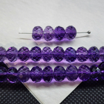 Аметист, рондель 8×5мм, ювелирная грань, штучно