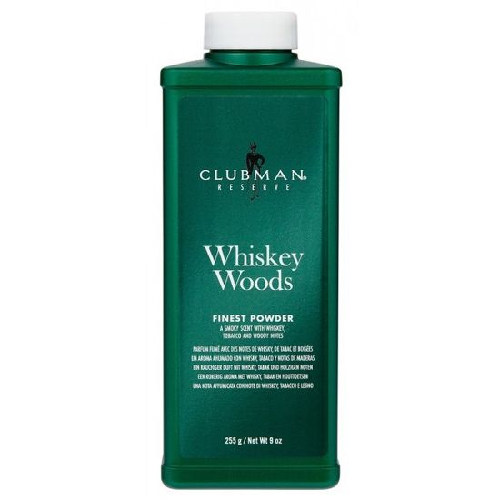 Тальк универсальный Clubman, Whiskey Woods Powder, с запахом виски, 255гр