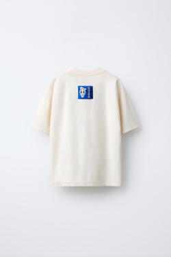 ZARA ФУТБОЛКА С ПРИНТОМ «ДОНАЛЬД ДАК» ©DISNEY, ЭКРЮ