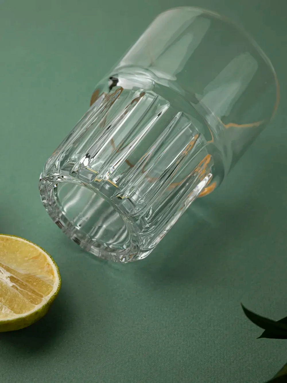 Набор универсальных бокалов, 340 мл. 6 шт. золотая кайма