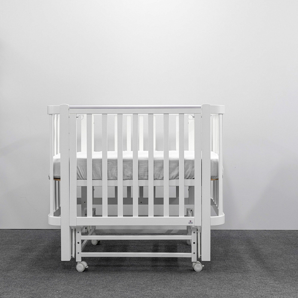 Кроватка детская Antemi Terra Light NEW с маятником НИК 17б белый