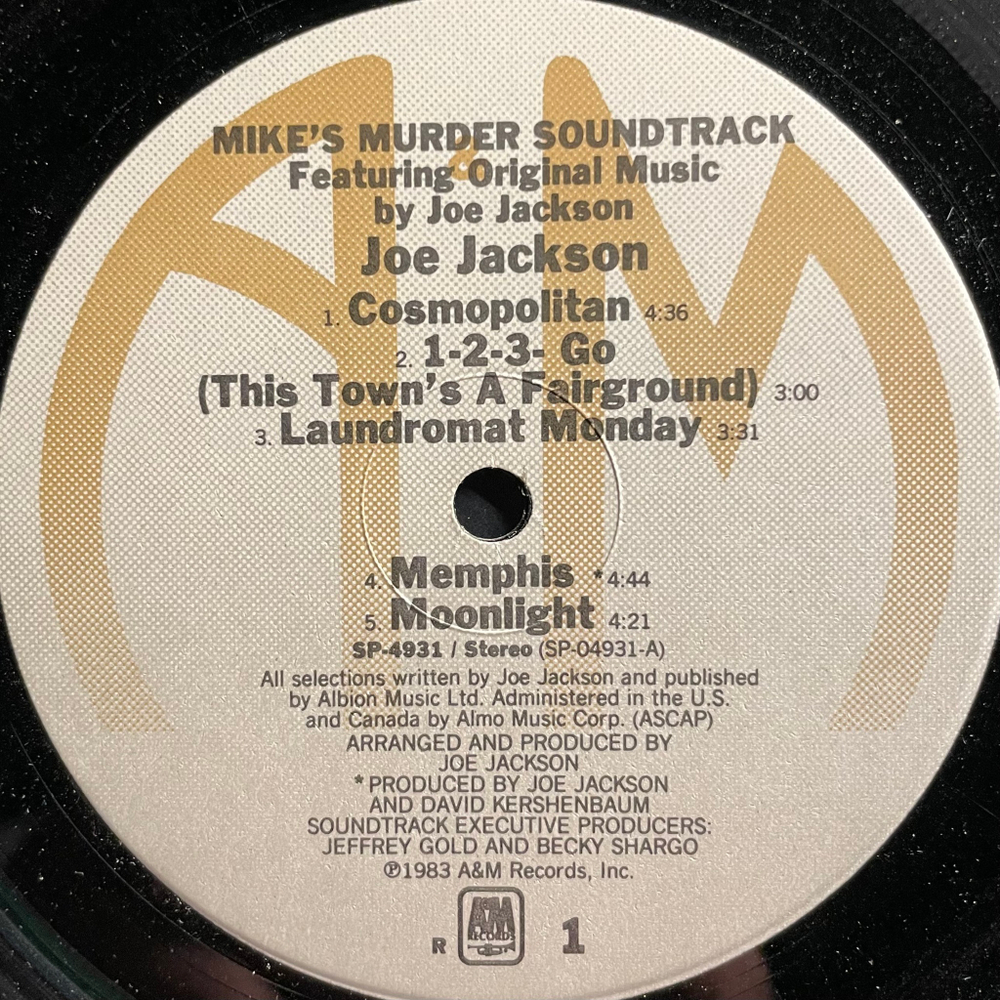 Joe Jackson ‎– Mike's Murder - The Motion Picture Soundtrack (США 1983г.)