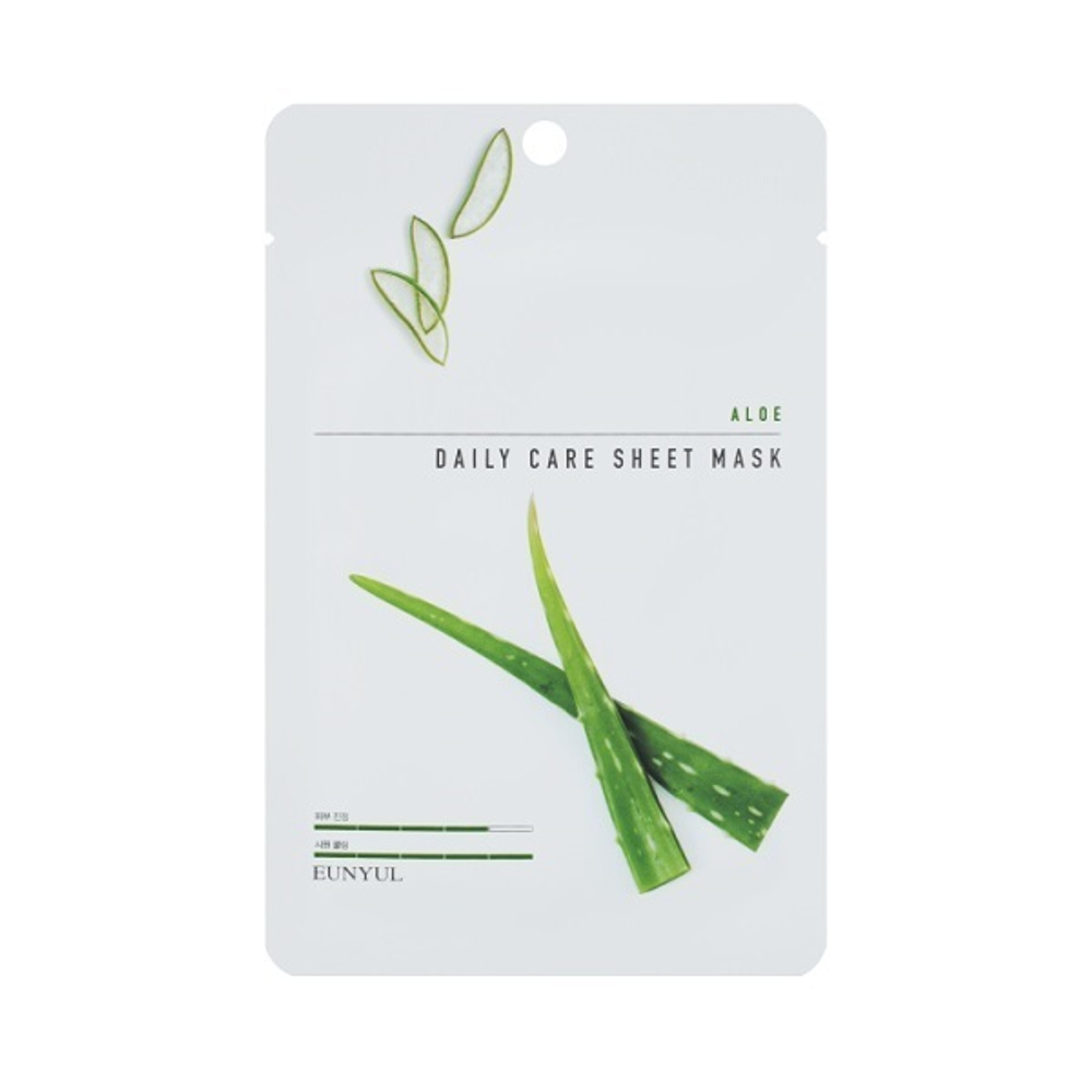Маска для лица с экстрактом алое Eunyul Aloe Daily Care Sheet Mask