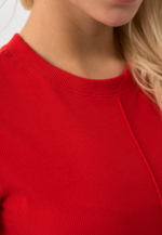 Платье трапеция красное