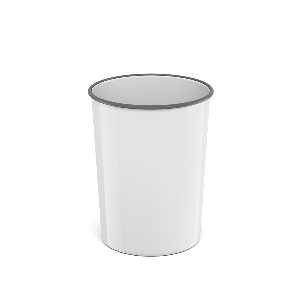 Корзина для бумаг 13,5 л. литая ErichKrause Classic, белый