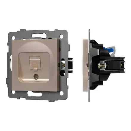 Механизм компьютерной розетки SCT-MPC1-PL-GD-V (RJ-45, CAT6) (Arlight, -) 049849