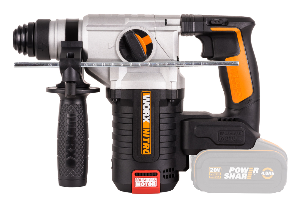 Перфоратор аккумуляторный бесщеточный WORX WX380.9