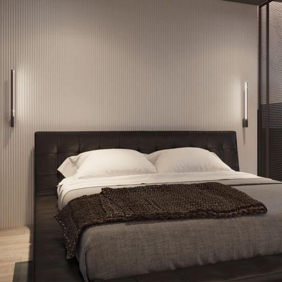 359311 OVER NT24 350 черный Светильник настенный диммируемый со сменой цв.температуры (выключатель) IP20 LED 7W 2700/4000K/6000K 220-240V FERMO