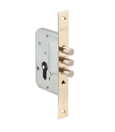 Замок KALE 189/3М врезной латунь w/b (корпус)