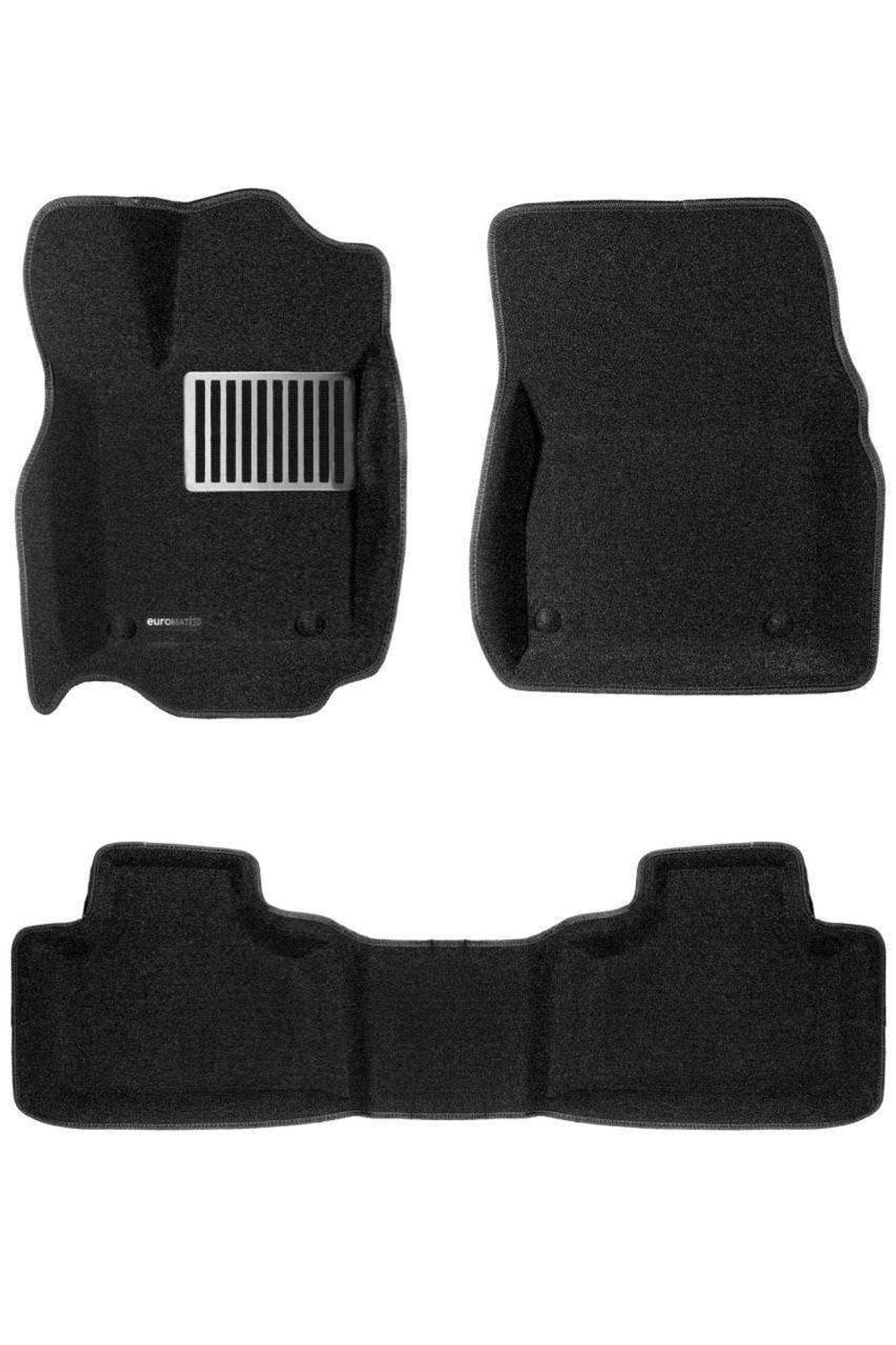 Коврики салона для JEEP Grand Cherokee (2010-) Euromat 3D Lux черные. Арт. EM3D-002760