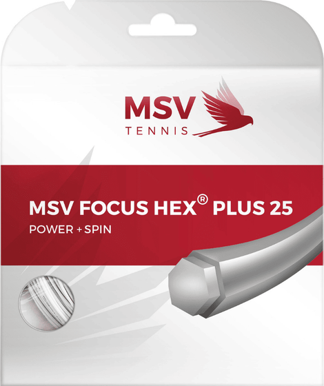 Теннисная струна MSV Focus HEX WH - 1.23 Set (12 м), арт. 4911