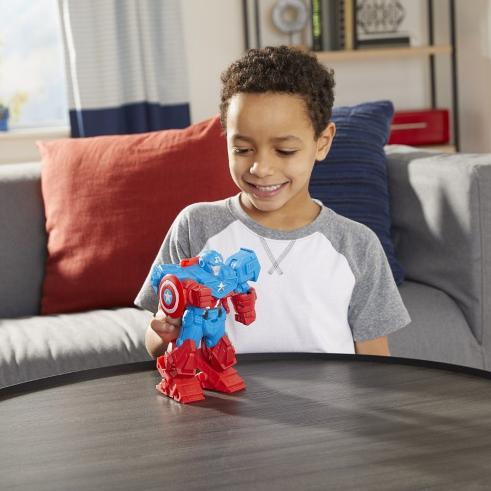 Hasbro Marvel Avengers - Фигурка Капитан Америка 20 см Mech Strike Ultimate Ultimate Armor F1669