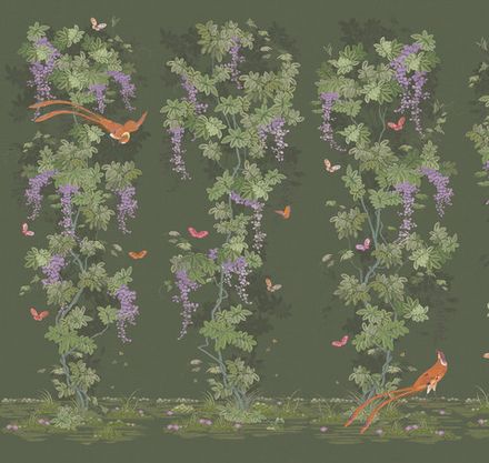 Панорама Шинуазри: райский сад панно