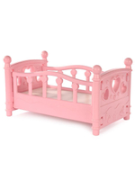 Кроватка для кукол пластм. (37*21*21 см), сетка