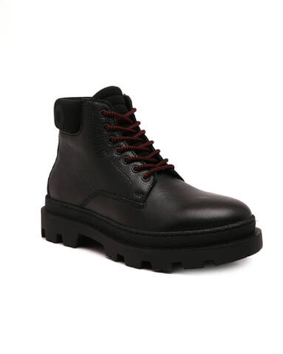 Кожаные трапперы graham_halb_grny HUGO - черный(50486324)