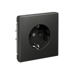 ARTGALLERY РОЗЕТКА с заземлением, 16А, механизм, быстрозажим. клем., БАЗАЛЬТ