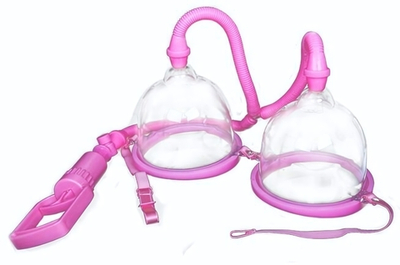 Двойная вакуумная помпа для груди (Цвет: розовый)