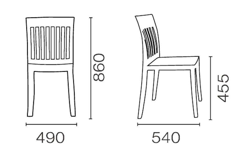Стул пластиковый с обивкой Papatya Eden-S Soft