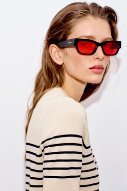 ZARA СВИТЕР В ПОЛОСКУ С КОРОТКИМИ РУКАВАМИ, ПОЛОСКИ