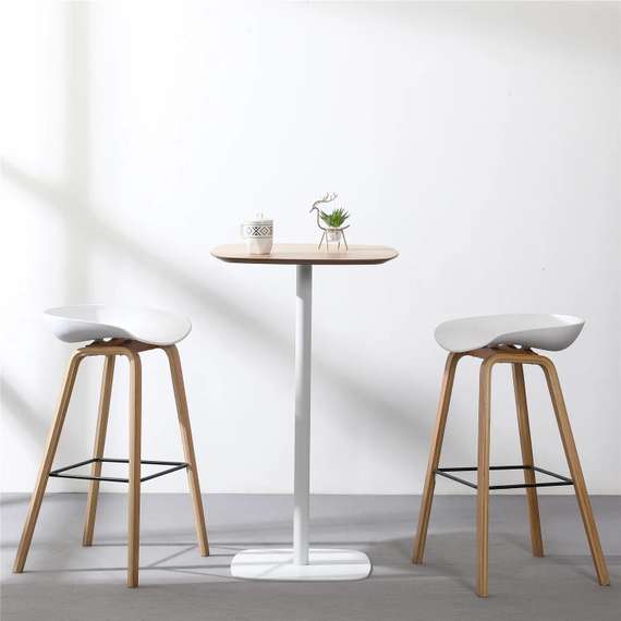 Барный стол Studio, 60х60х103 см, светлое дерево/белый