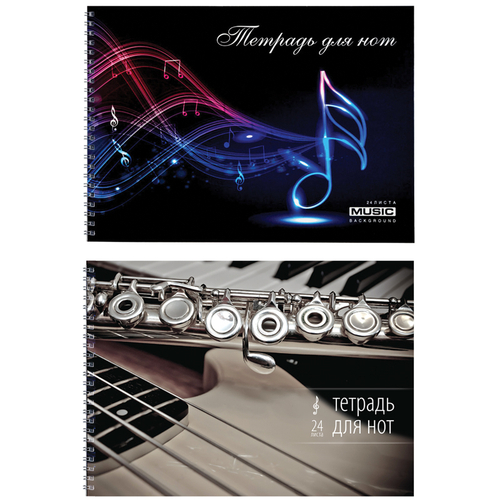 Тетрадь для нот 24л., А4, на гребне ArtSpace (гориз.) ТдНг24сп_11859