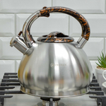 Чайник 3л нерж со свистком, индукция, Z-4496