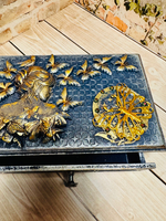 Шкатулка- комод "Девушка и бабочки"