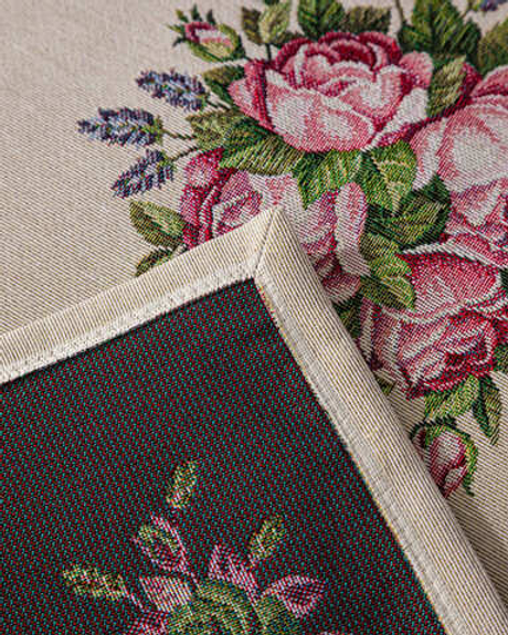 Дорожка для стола 44х140см Mix&Match Home Розовое утро бежевая