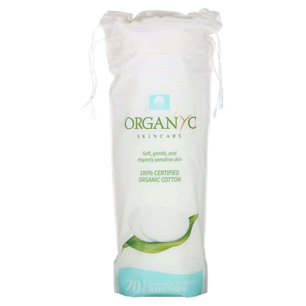 Organyc, органические ватные диски, 70 штук