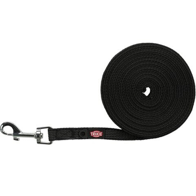 Поводок для собак Trixie, размер S–М, размер 1000x1.5см., черный