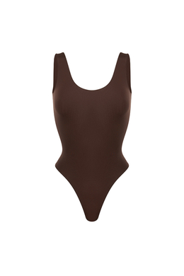 Боди на широких бретелях SKIN Шоколад