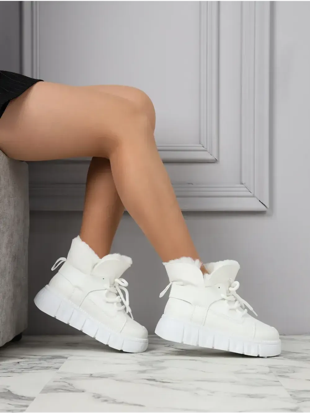 Зимние ботинки на платформе