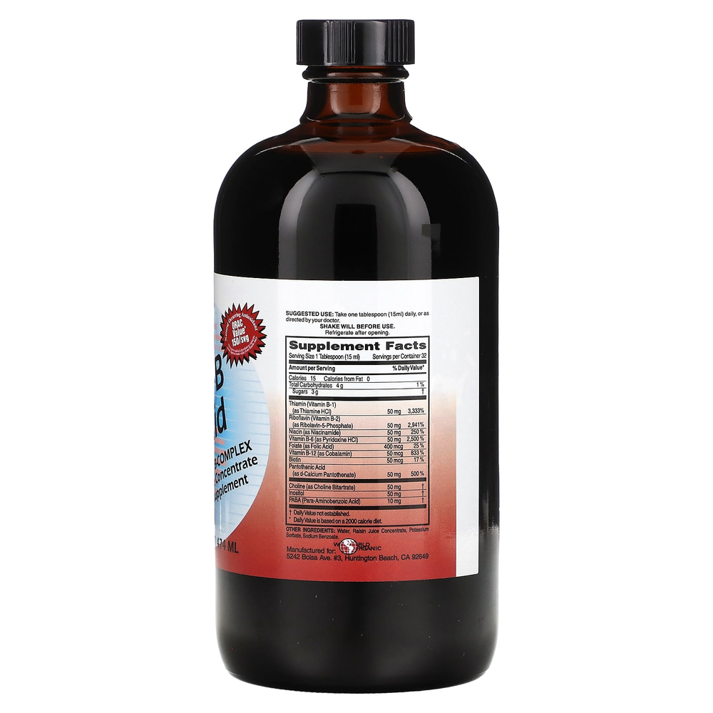 World Organic, Ultra-B, жидкий продукт, 474 мл (16 жидк. унций)