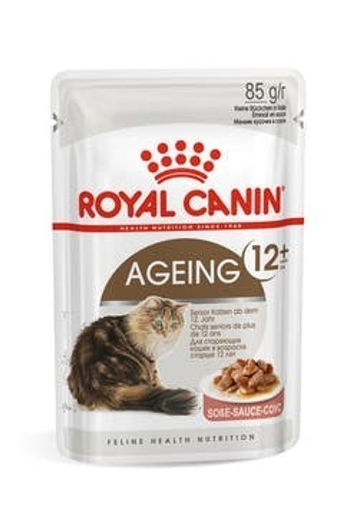 Влажный корм Royal Canin Ageing 12+ для пожилых кошек, в соусе, 85 г Влажный корм Royal Canin Ageing 12+ для пожилых кошек, в соусе, 85 г