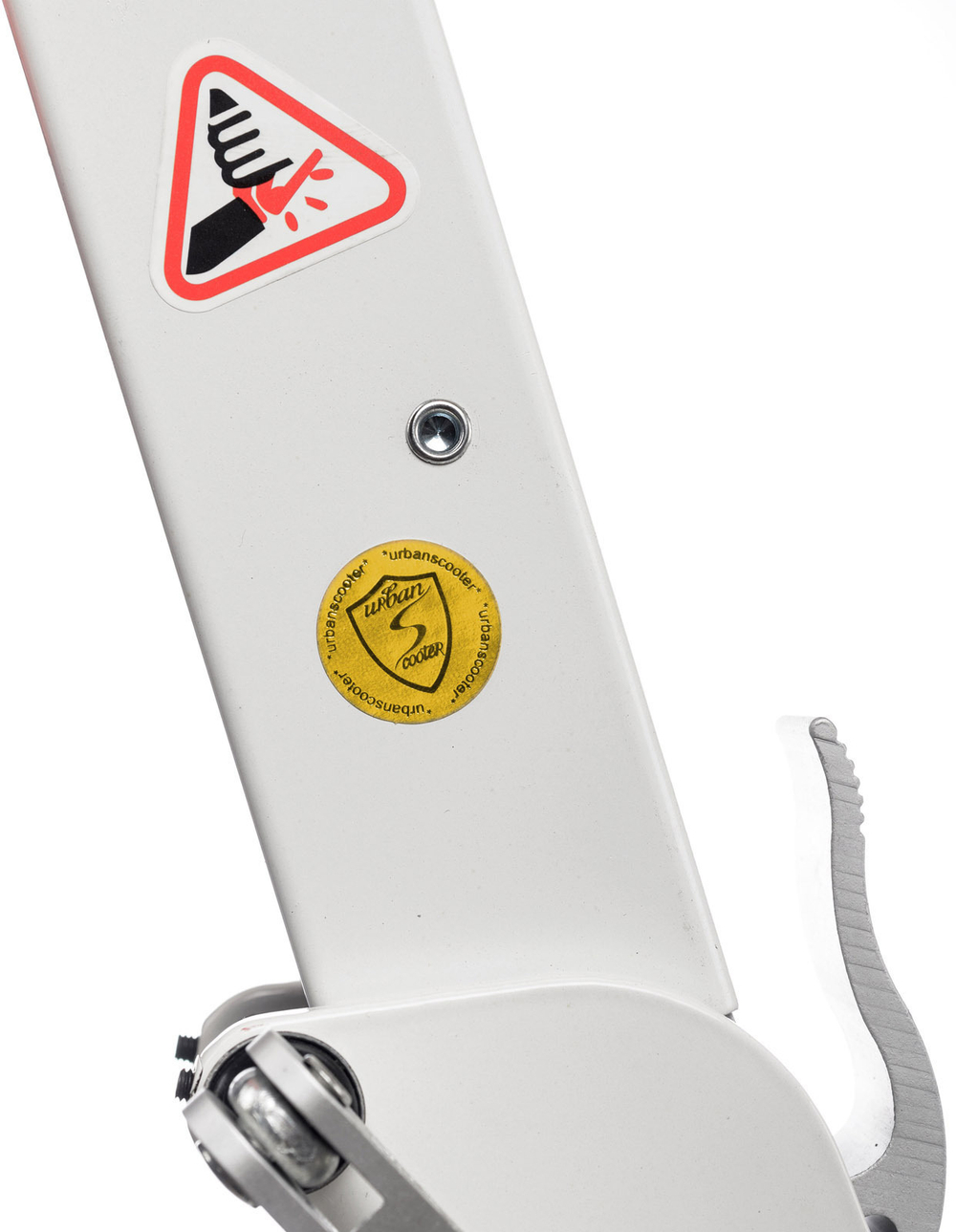 Городской самокат Urban Scooter Brake Original тм, 200 с ручным тормозом белый