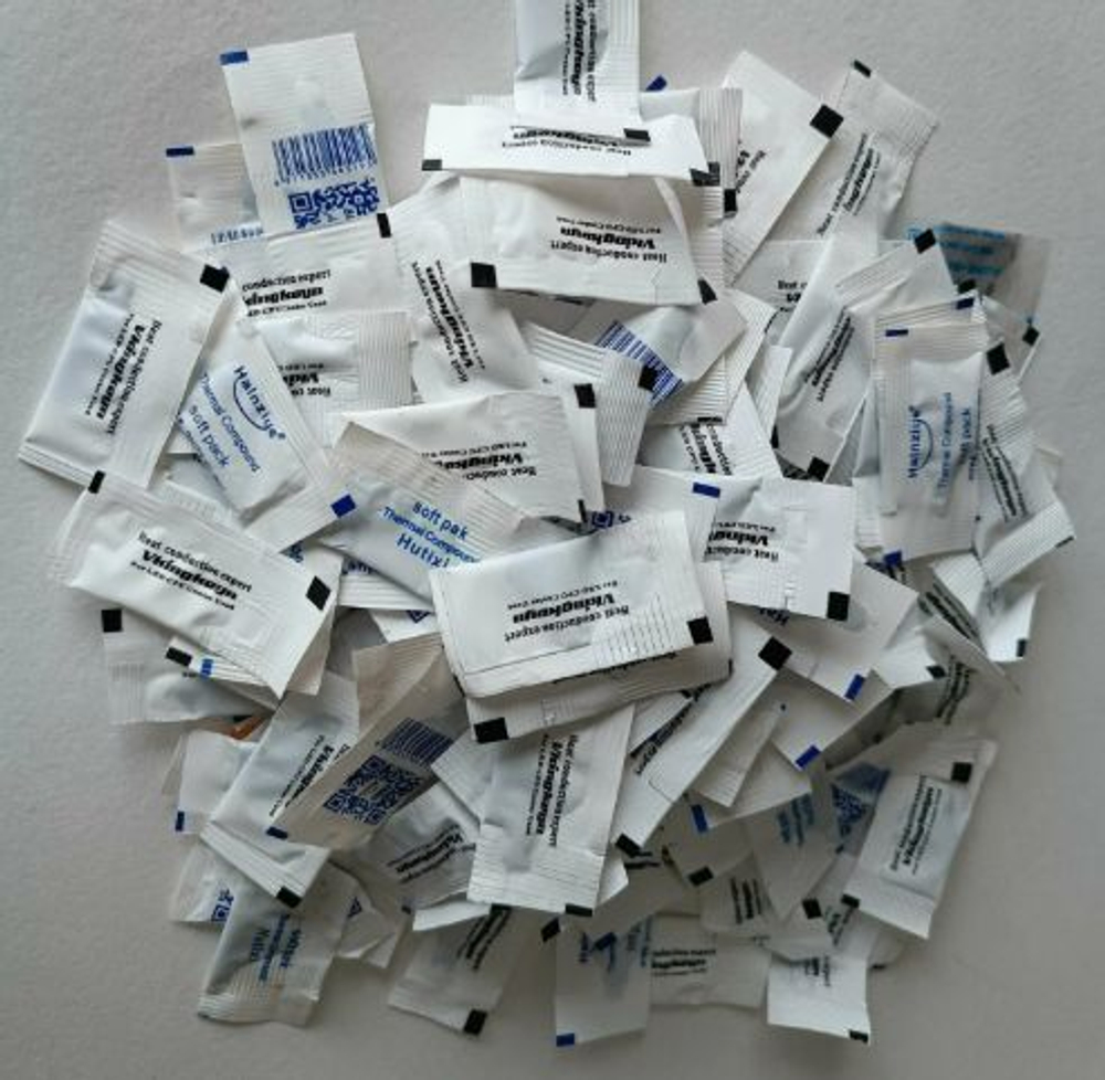 Термопаста в пакетике мини, 1-2 грамм