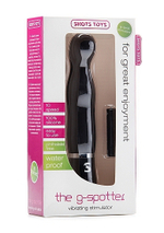 Черный вибратор с выпуклой головкой The G-Spotter - 17,2 см. (Цвет: черный)