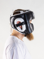 Шлем боксерский LEADERS LS MEX BK/WH 1/2 (черный/белый)