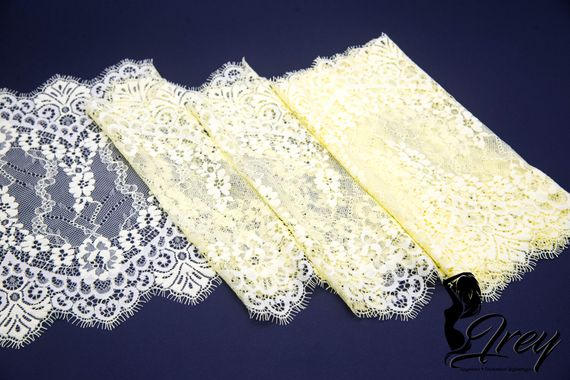 03-163 Кружево эластичные реснички 24 см, желтый