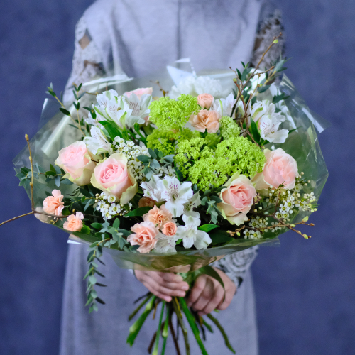 Купить Букет весенний #446 с розами