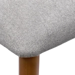 Стул полубарный Bradex Home Lucas 3 серый букле ножки цвета орех