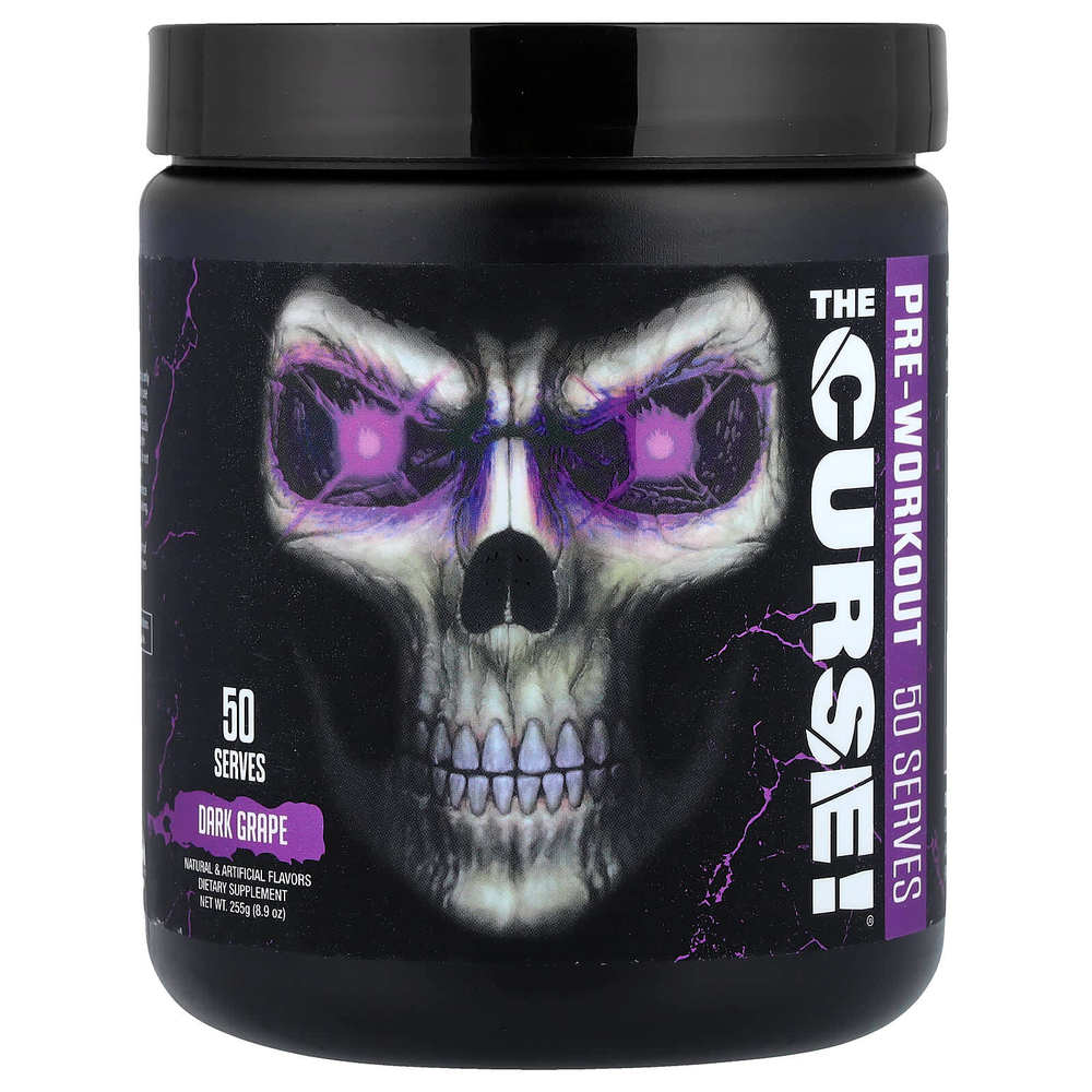 JNX Sports, The Curse!®, предтренировочный комплекс, со вкусом темного винограда, 255 г (8,9 унции)