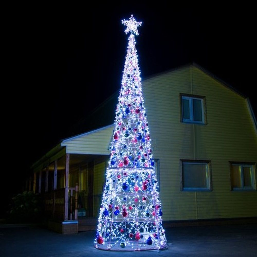 Светодиодная конструкция конус елка  "Карнавал"