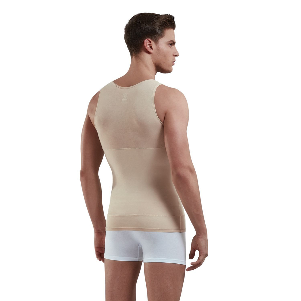 Мужская утягивающая +size майка-корсет Doreanse Shape (Размер: 5X) (Цвет: белый)